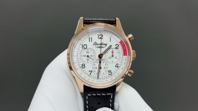 BLS Factory Breitling B01 Chronograph Asia-7750 Automatic Movement White 42MM Watch